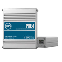 Iris Four Channel Uplink Power Over Ethernet Switch - IEEE802.3af  3at Compliant - 9-30VDC Input - 48VDC Output [POE4V2] Cameras - Network Video - at Werrv