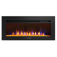 Furrion 40" Built-In Electric Fireplace with Crystal Platform - Black [2021123733] Fireplace - at Werrv