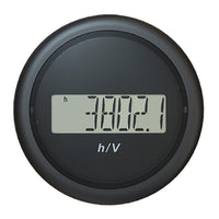 Veratron 52MM (2-1/16") ViewLine Hour Counter-Voltmeter - Black [B00005302] Gauges - at Werrv