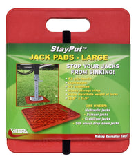 Valterra StayPut™ Jack Pad, Large, 12" x 14", 2 pack, Wrap Card [A10-0924] Jack products - at Werrv