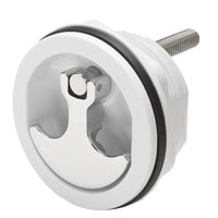 Whitecap Compression Handle CP Zamac/White Nylon No Lock Fresh Water Use Only [S-1417WC] Latches - at Werrv