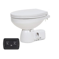 Jabsco Quiet Flush E2 Fresh Water Toilet Regular Bowl - 12V  Soft Close Lid [38045-4192RSP] Marine Sanitation - at Werrv