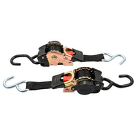 Camco Retractable Tie-Down Straps - 1" Width 6 Dual Hooks [50033] Accessories - at Werrv