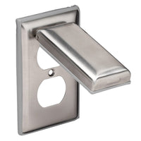 Marinco Stainless Steel Cover f/Duplex Receptacle w/Lift Lid [7879CR] Accessories - at Werrv