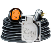 SmartPlug RV Kit 30 Amp 30 Dual Configuration Cordset - Black (SPX X Park Power)  Stainless Steel Inlet [R30303BM30NT] - at Werrv