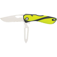 Wichard Offshore Knife - Serrated Blade - Shackler/Spike - Fluorescent [10122] Accessories - at Werrv