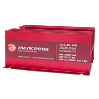 Analytic Systems 200A, 40V 3-Bank Ideal Battery Isolator [IBI3-40-200] - at Werrv