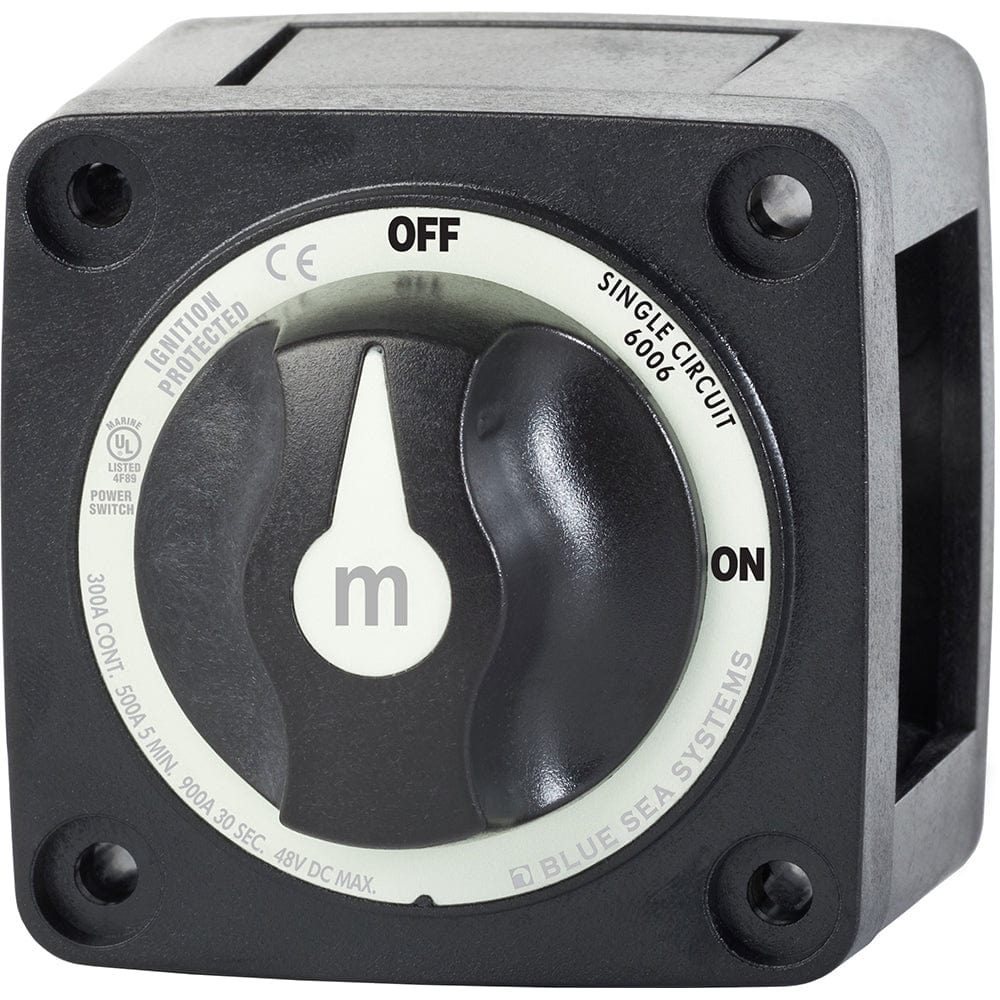 Blue Sea 6006200 Battery Switch Mini ON/OFF - Black [6006200] - at Werrv
