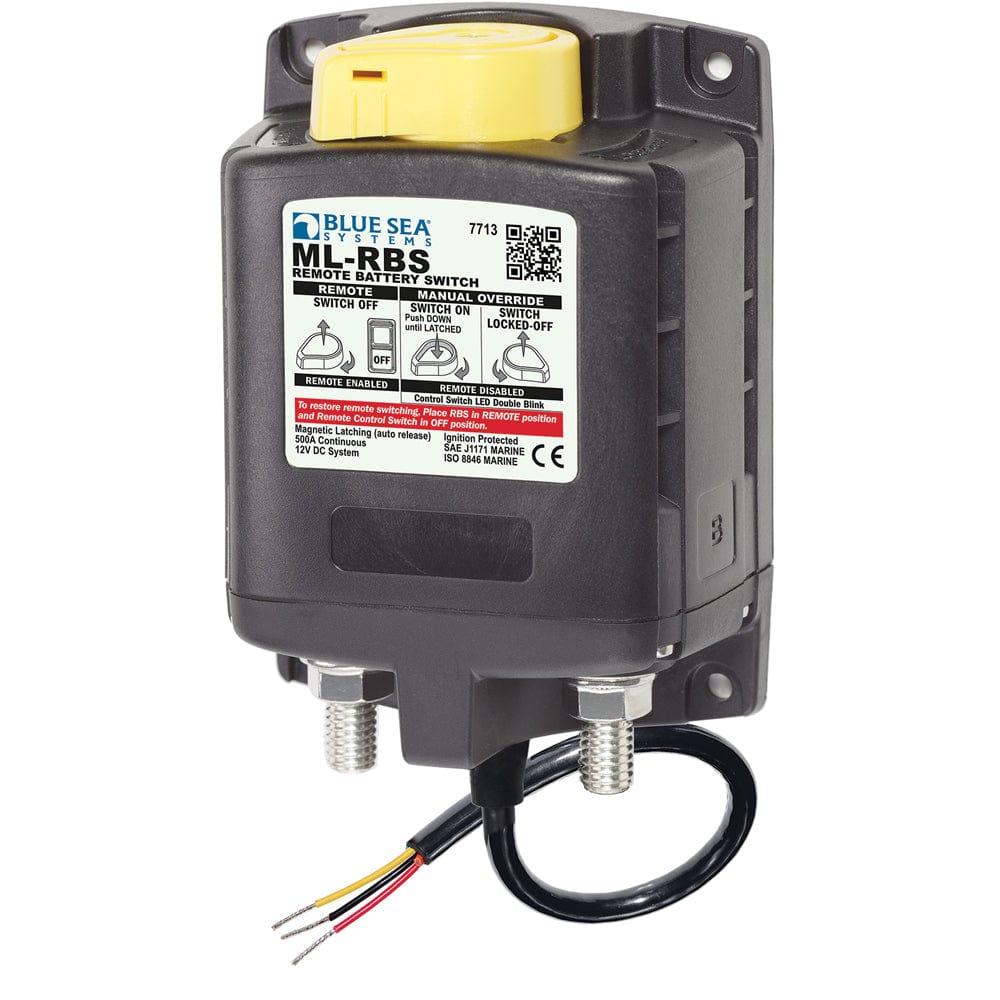 Blue Sea 7713 ML-RBS Remote Battery Switch w/Manual Control Release - 12V [7713] - at Werrv