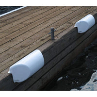 Dock Edge Dolphin Dockside Bumper 7" x 16" Straight - White [1060-W-F] - at Werrv
