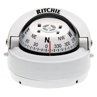 Ritchie S-53W Explorer Compass - Surface Mount - White [S-53W] - at Werrv