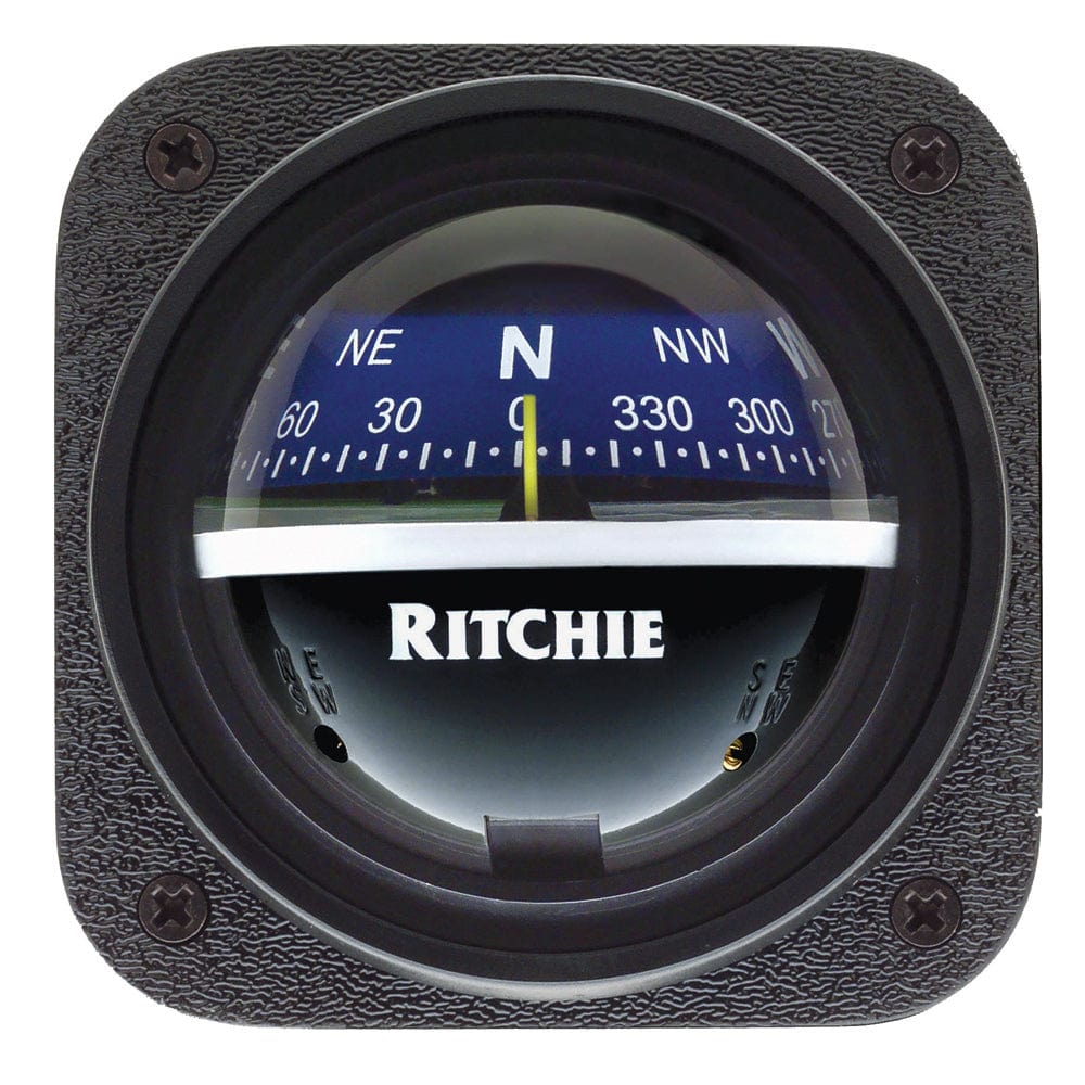 Ritchie V-537B Explorer Compass - Bulkhead Mount - Blue Dial [V-537B] - at Werrv