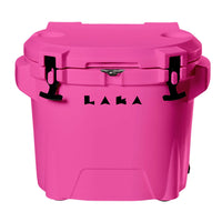 LAKA Coolers 30 Qt Cooler w/Telescoping Handle  Wheels - Pink [1081] Coolers - at Werrv