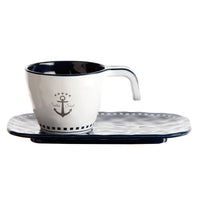 Marine Business Melamine Espresso Cup  Plate Set - SAILOR SOUL - Set of 6 [14006C] - at Werrv