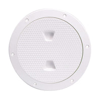 Beckson 6" Non-Skid Screw-Out Deck Plate - White [DP62-W] - at Werrv