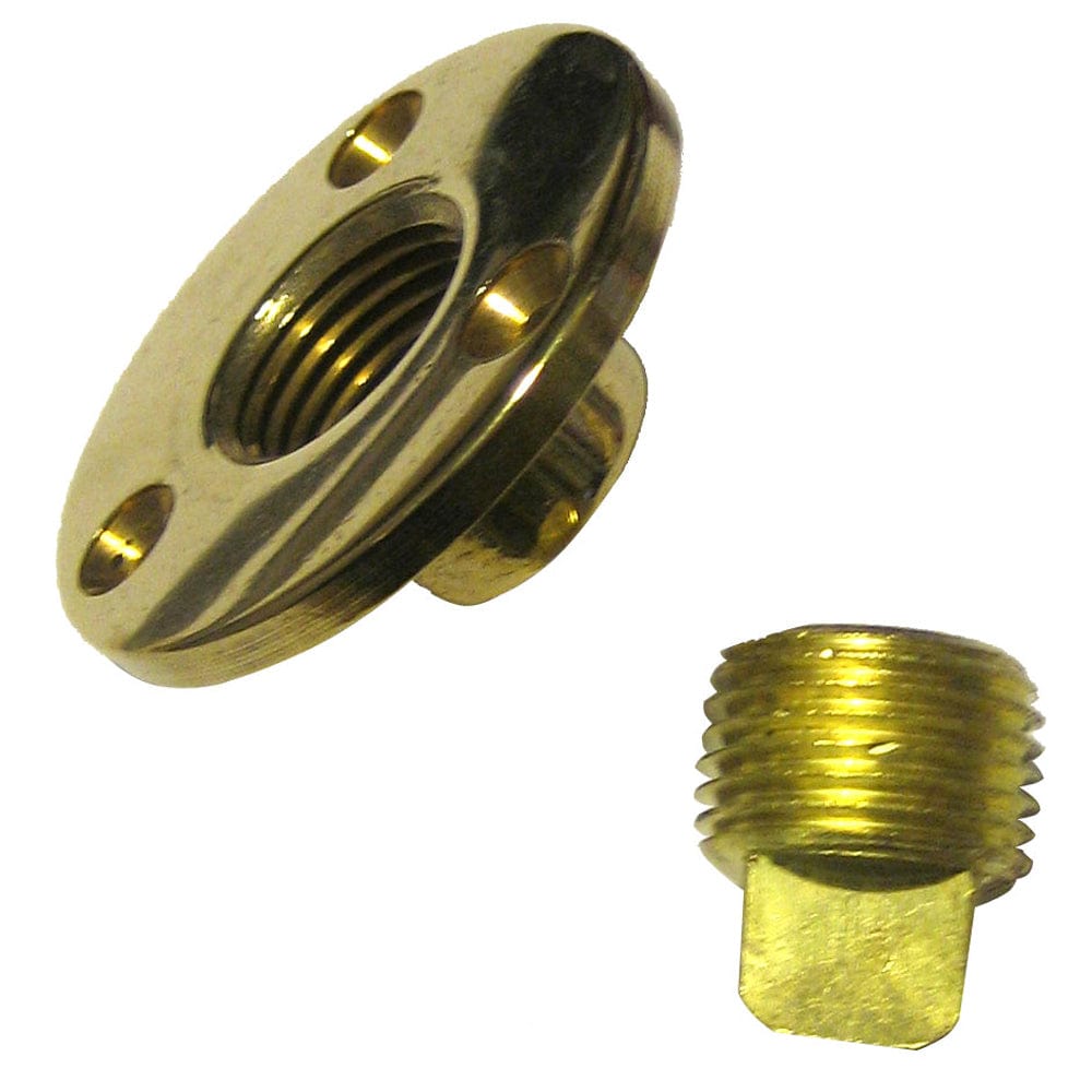 Perko Garboard Drain & Drain Plug Assy Cast Bronze/Brass MADE IN THE USA [0714DP1PLB] - at Werrv