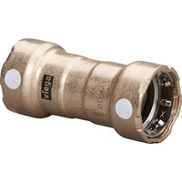 Viega MegaPress 3/4" Copper Nickel Coupling w/Stop Double Press Connection - Smart Connect Technology [88385] - at Werrv