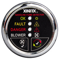 Xintex Gasoline Fume Detector & Blower Control w/Plastic Sensor - Chrome Bezel Display [G-1CB-R] - at Werrv
