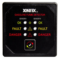 Xintex Gasoline Fume Detector w/2 Plastic Sensors - Black Bezel Display [G-2B-R] - at Werrv