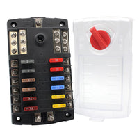Cole Hersee 12 ATO Standard Series Fuse Block w/Ground Bus [880028-BP] Fuse Blocks & Fuses - at Werrv