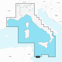 Garmin Navionics+ NSEU012R - Mediterranean Sea, Central West - Marine Chart [010-C1238-20] Garmin Navionics+ Foreign - at Werrv