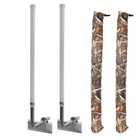 C.E. Smith 60" Post Guide-On w/I-Beam Mounting Kit  Camo Wet Lands Post Guide-On Pads [27648-903] Guide-Ons - at Werrv