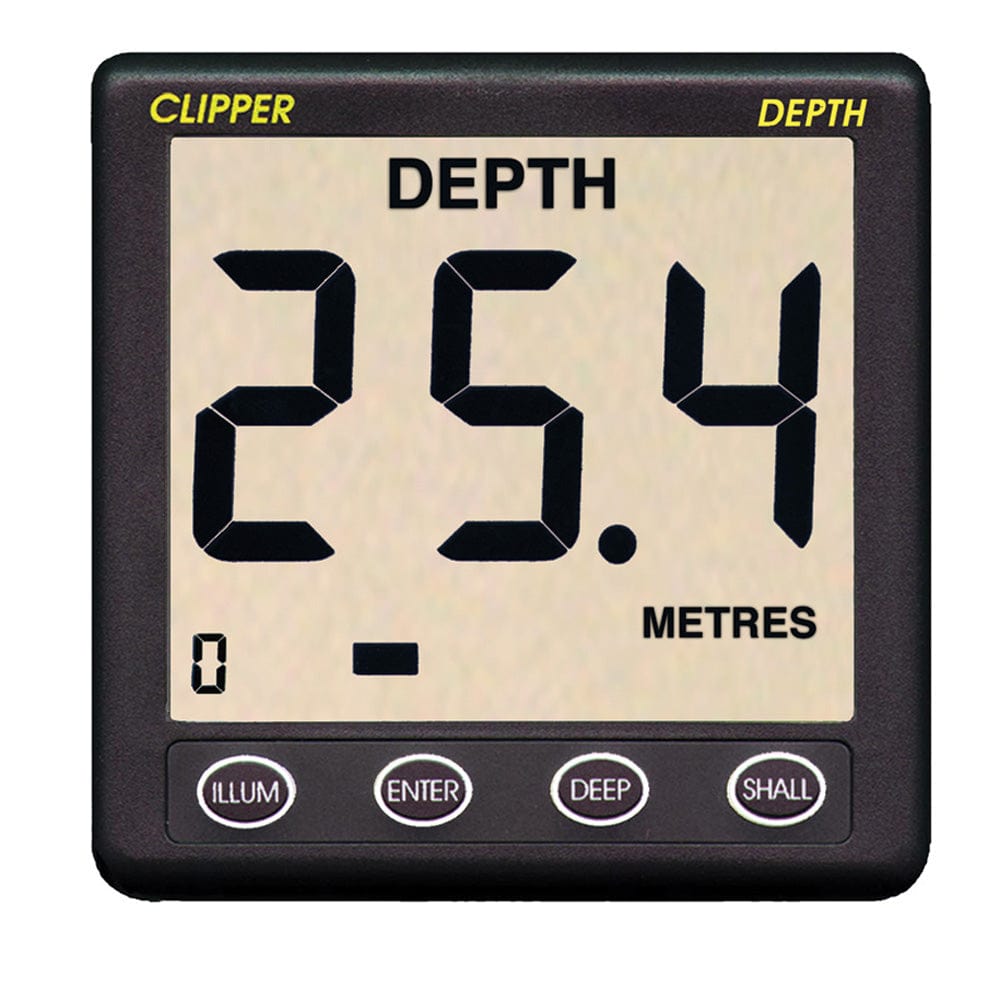 Clipper Depth Instrument w/Thru Hull Transducer & Cover [CL-D] - at Werrv