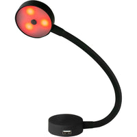 Sea-Dog LED Flex Neck Day/Night Light w/USB Socket - Red  White Light [404939-3] Interior / Courtesy Light - at Werrv