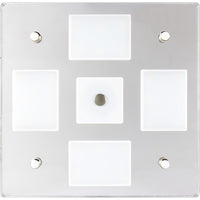 Sea-Dog Square LED Mirror Light w/On/Off Dimmer - White  Blue [401840-3] Interior / Courtesy Light - at Werrv
