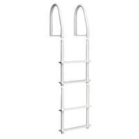 Dock Edge Fixed 4 Step Ladder Bright White Galvalume [2104-F] - at Werrv