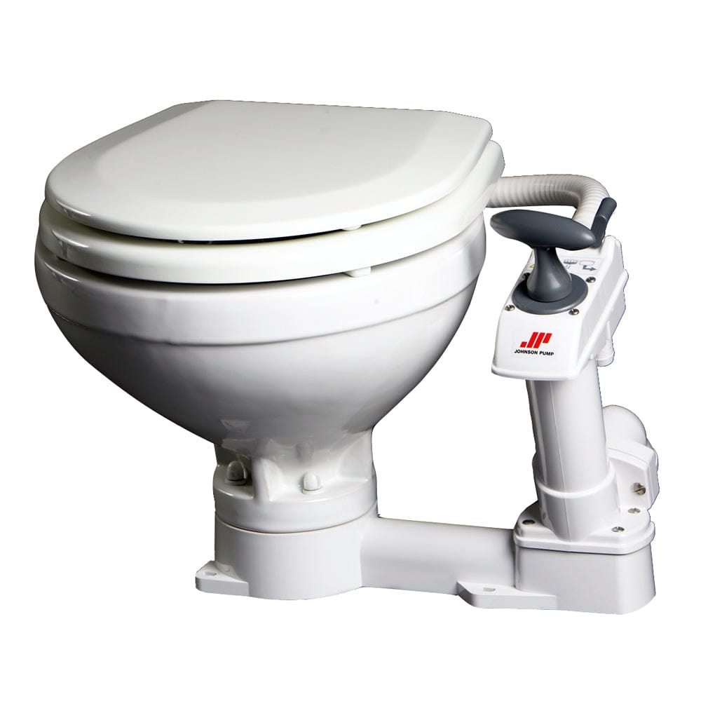 Johnson Pump Compact Manual Toilet [80-47229-01] - at Werrv