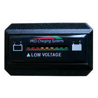 Dual Pro Battery Fuel Gauge - DeltaView Link Compatible - Rectangle - 12V System (1-12V Battery, 2-6V Batteries) [BFGWOVR12V] Meters & Monitoring - at Werrv