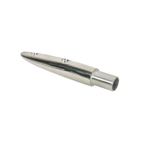 Whitecap 16-1/2 Degree Rail End (End-Out) - 316 Stainless Steel - 7/8" Tube O.D. [6050] - at Werrv