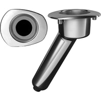 Mate Series Elite Screwless Stainless Steel 30 Rod  Cup Holder - Drain - Oval Top [C2030DS] - at Werrv