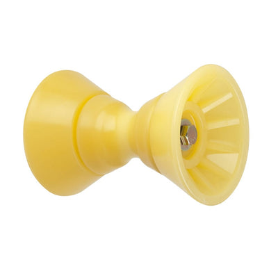 C.E. Smith 4" Bow Bell Roller Assembly - Yellow TPR [29301] - at Werrv