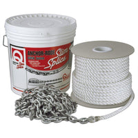 Quick Anchor Rode 15' of 7mm Chain and 300' of 1/2" Rope [FVC070312130A00] - at Werrv
