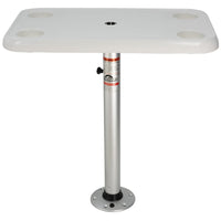 Springfield 16" x 28" Rectangle Table Package - White Thread-Lock [1690107] Seating - at Werrv