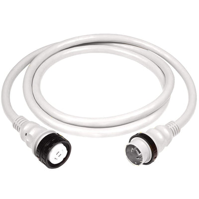 Marinco 50Amp 125/250V Shore Power Cable - 25' - White [6152SPPW-25] - at Werrv