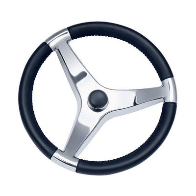Schmitt  Ongaro Evo Pro 316 Cast Stainless Steel Steering Wheel - 13.5"Diameter [7241321FG] - at Werrv