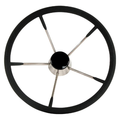 Whitecap Destroyer Steering Wheel - Black Foam, 15" Diameter [S-9004B] - at Werrv