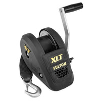 Fulton 1500lb Single Speed Winch w/20' Strap Included - Black Cover [142311] - at Werrv