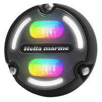 Hella Marine A2 RGB Underwater Light - 3000 Lumens - Black Housing - Charcoal Lens w/Edge Light [016148-001] - at Werrv