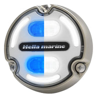 Hella Marine Apelo A2 Blue White Underwater Light - 3000 Lumens - Bronze Housing - White Lens w/Edge Light [016147-101] - at Werrv